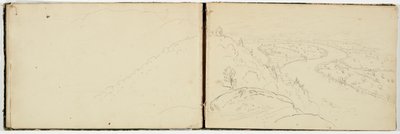 Panorama of the Oxbow on the Connecticut River as seen from Mount Holyoke, c.1833 by Thomas Cole